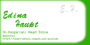 edina haupt business card